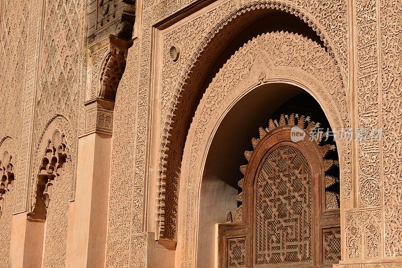 Medersa Ben Youssef，马拉喀什，摩洛哥，非洲。